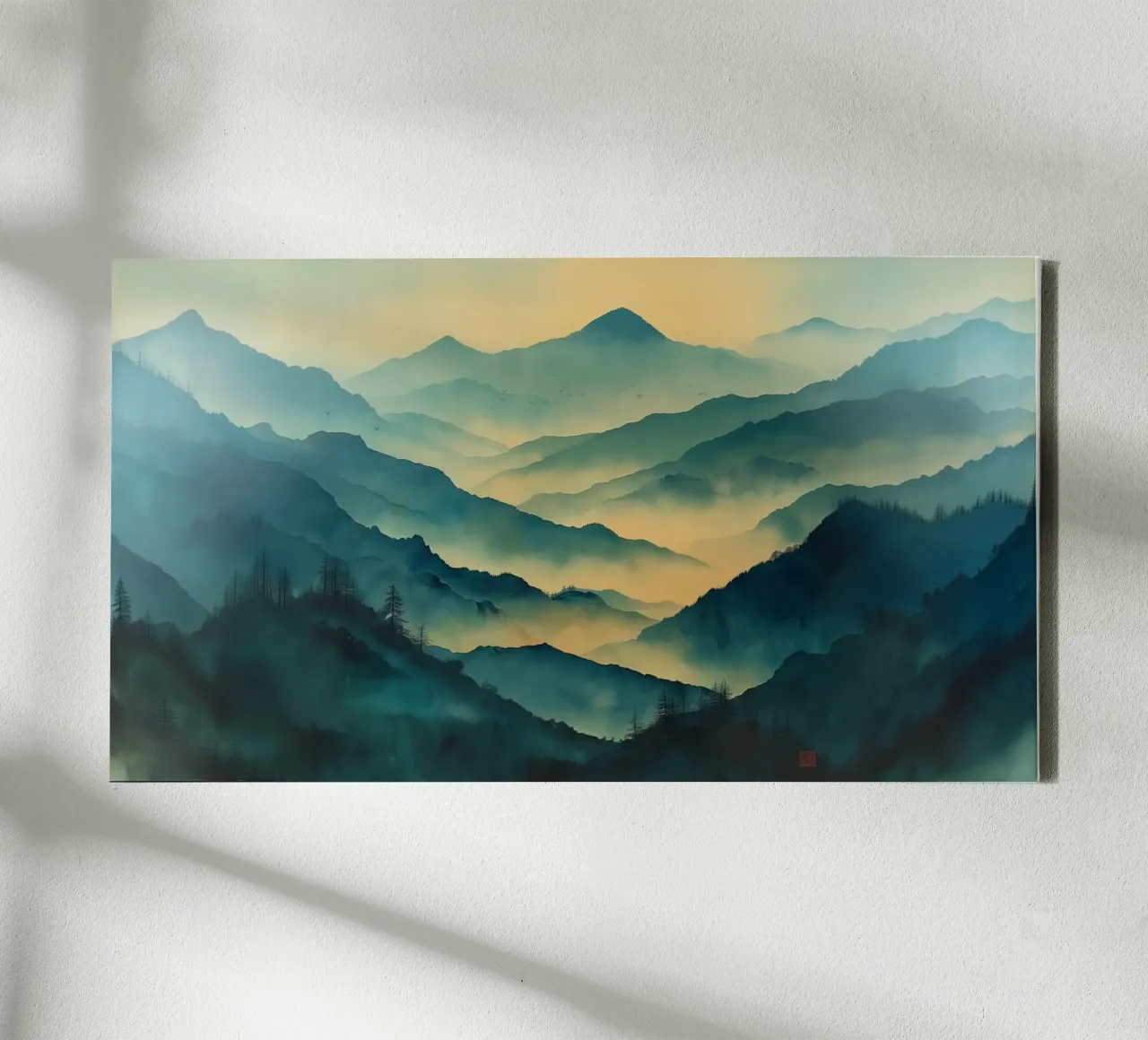 Mist emerge 5 - wideview tela con Cornice a cassetta da The Quiet Senju