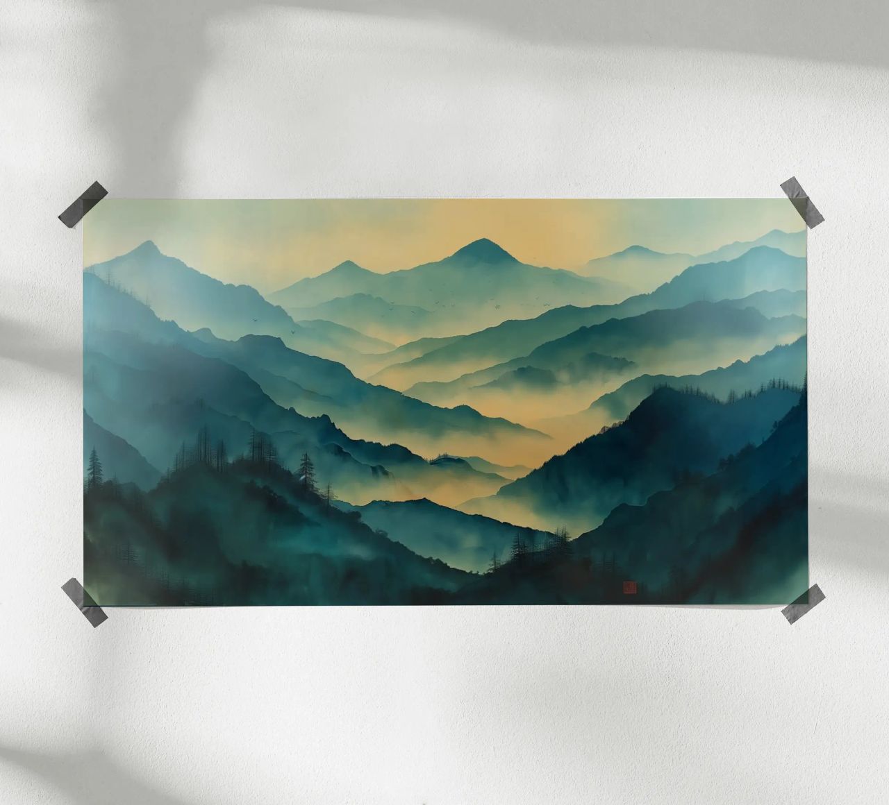 Mist emerge 5 - wideview poster by The Quiet Senju