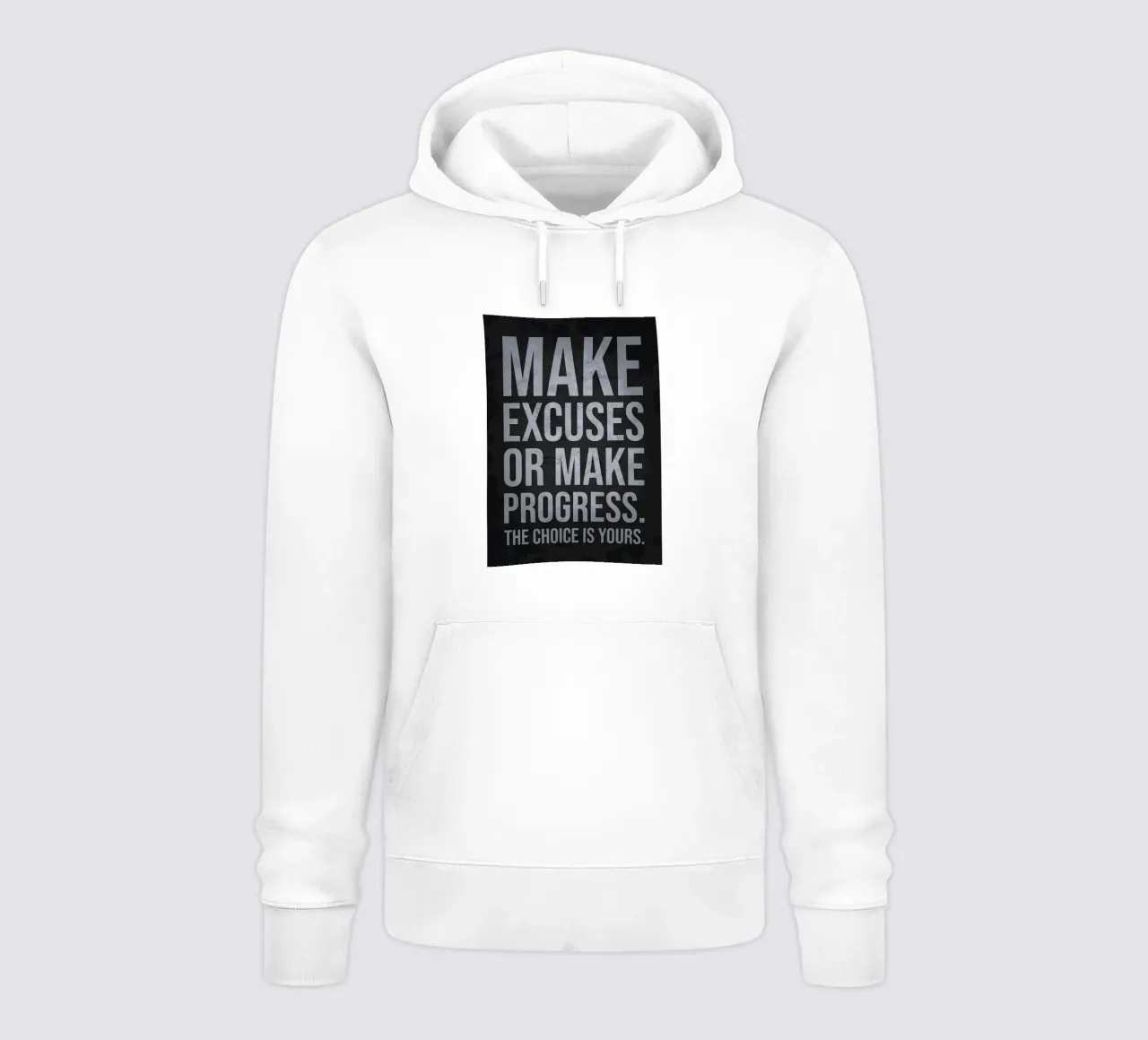 Excusas o progreso sudadera con capucha de Bassy