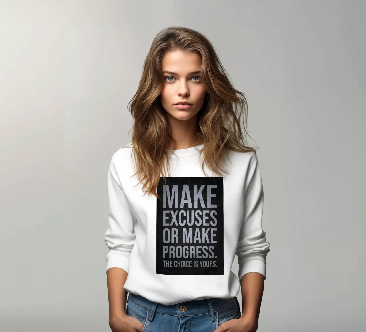 Ausreden oder Fortschritt Sweatshirt von Bassy