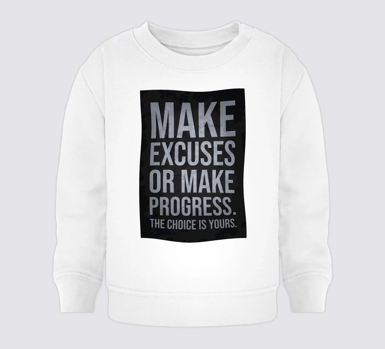 Scuse o progressi felpa neonato da Bassy