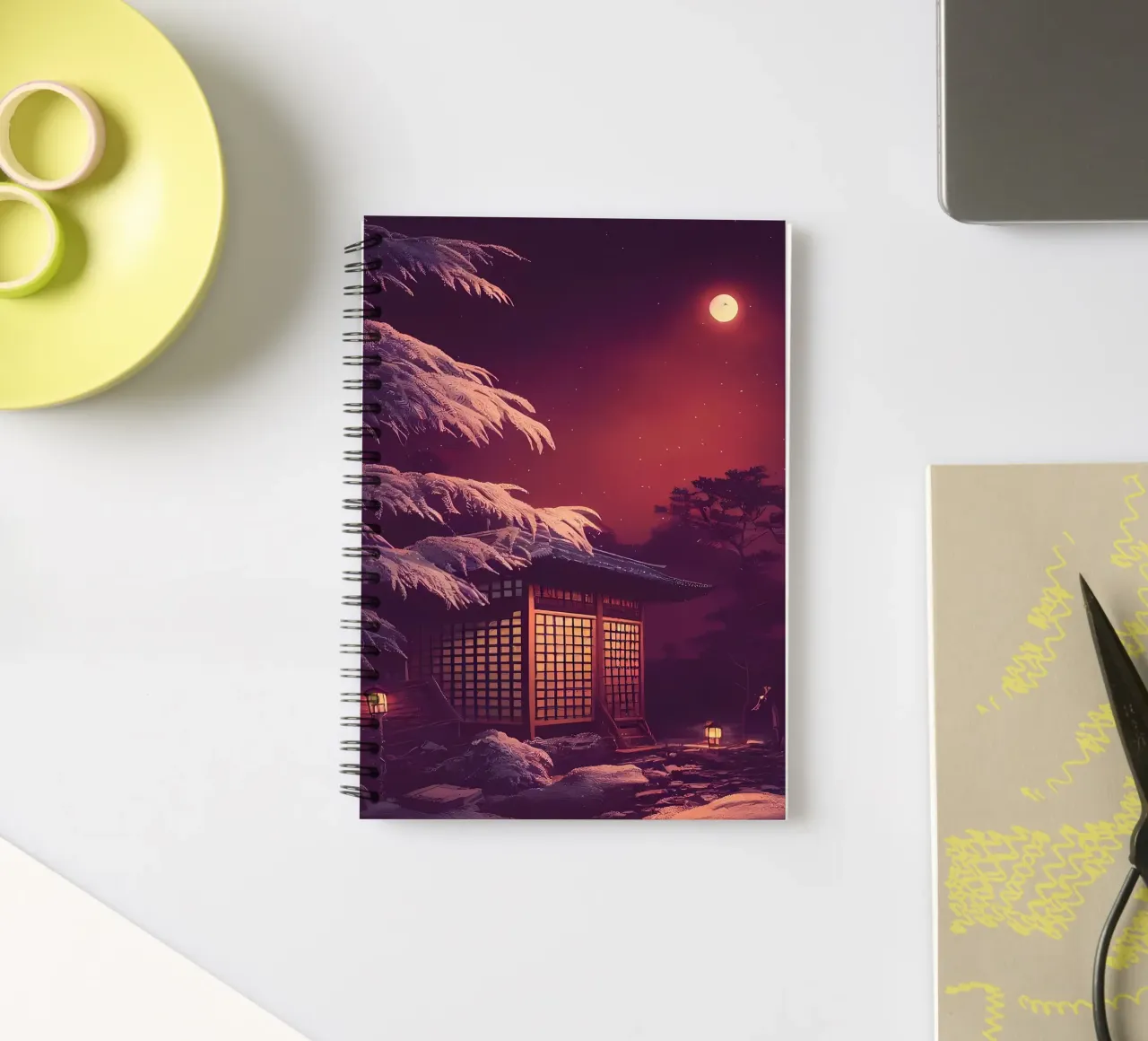 Japan House spiral notebook by Mikesell