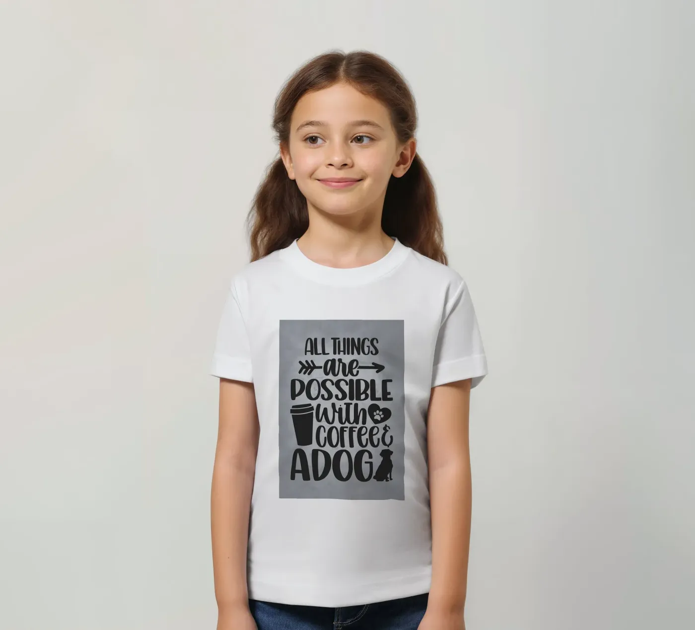 Chiens et café t-shirt enfant de Delaplane