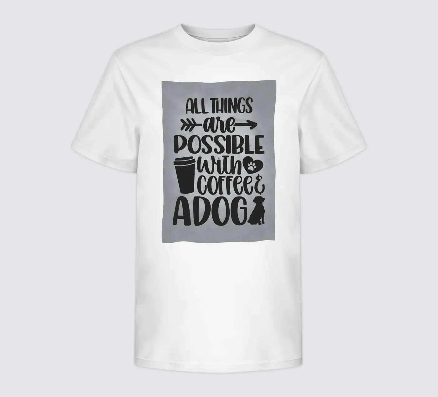 Chiens et café t-shirt enfant de Delaplane