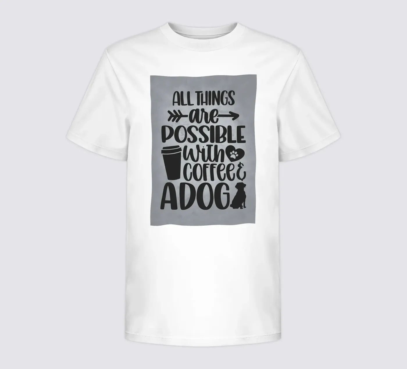 Chiens et café t-shirt enfant de Delaplane