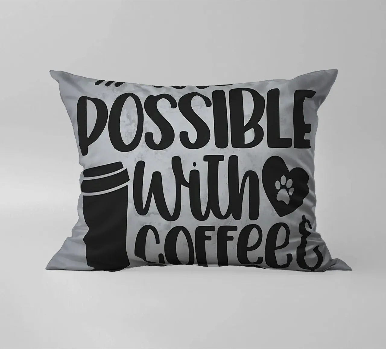 Cani e caffè cuscino da Delaplane