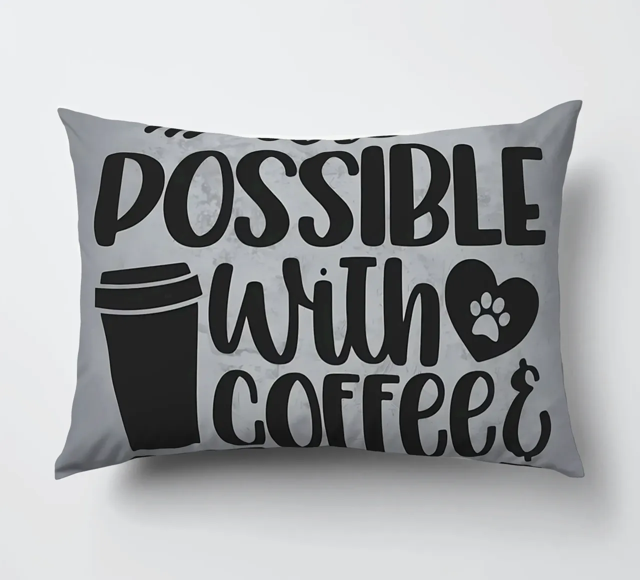 Cani e caffè cuscino da Delaplane