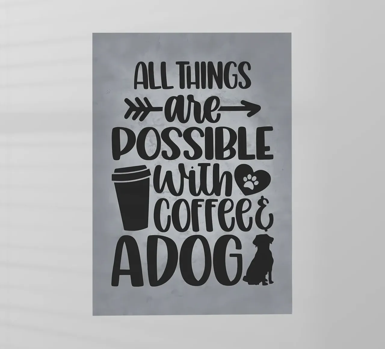 Cani e caffè pellicola backlit da Delaplane