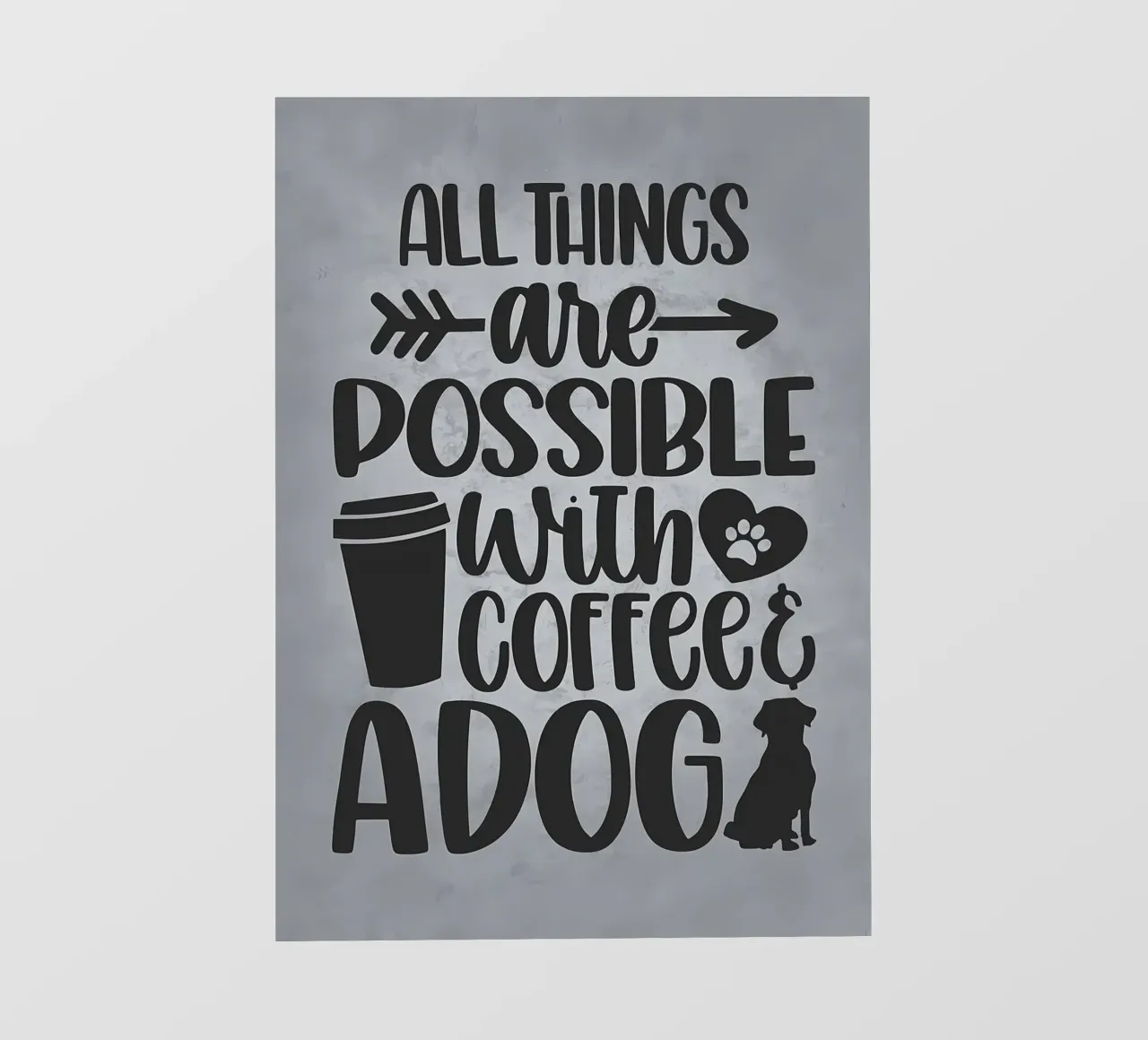 Cani e caffè pellicola backlit da Delaplane