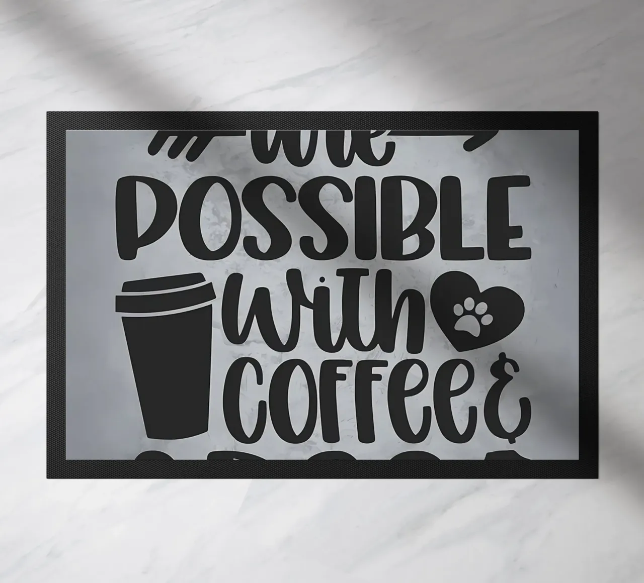 Honden en koffie deurmat van Delaplane