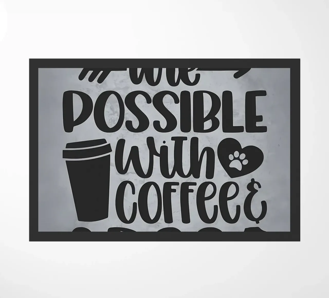 Honden en koffie deurmat van Delaplane