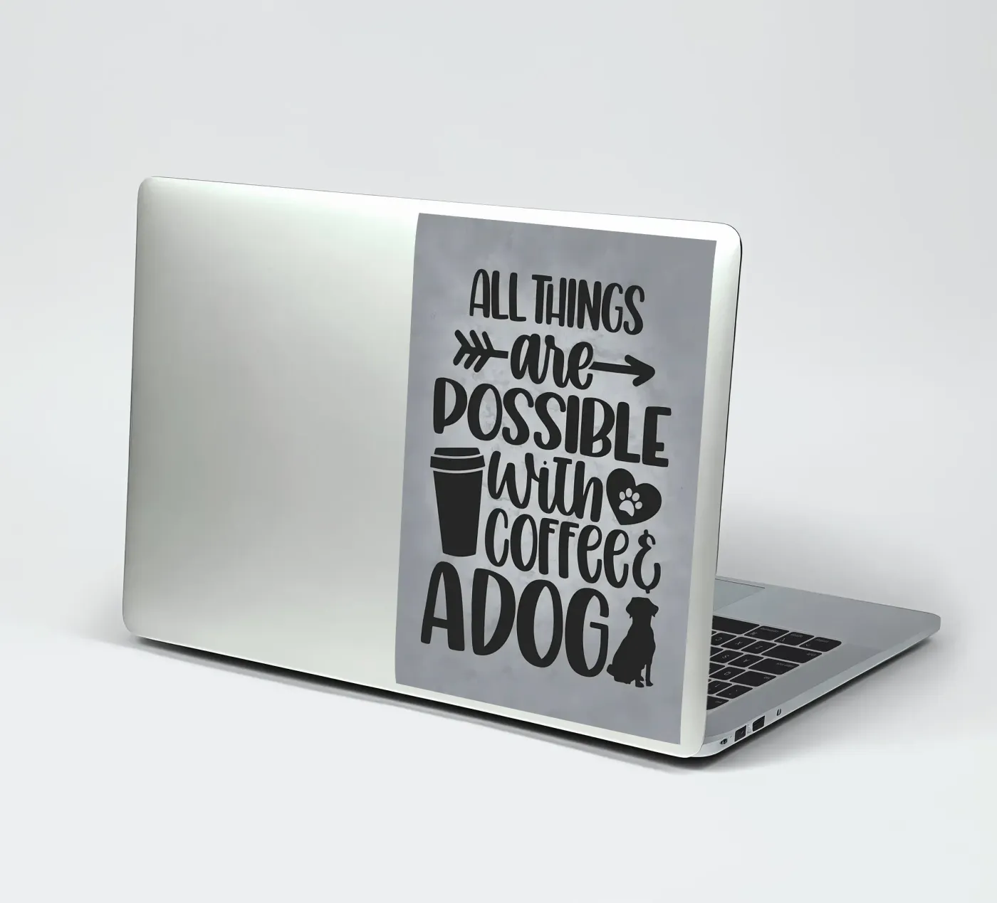 Cani e caffè adesivo da Delaplane