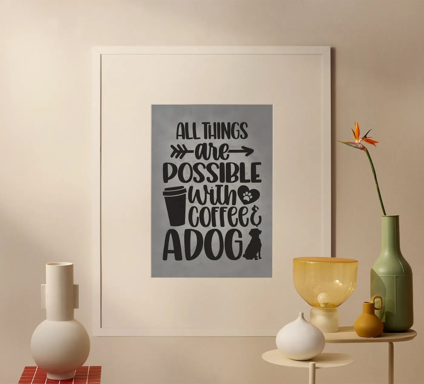 Cani e caffè poster da Delaplane