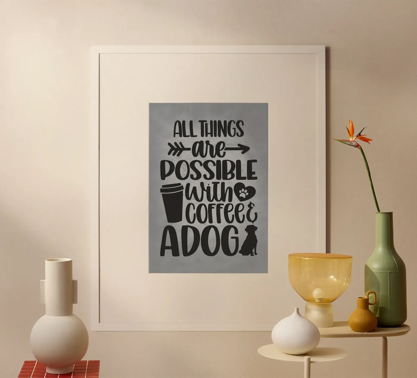 Dogs and Coffee Poster von Delaplane