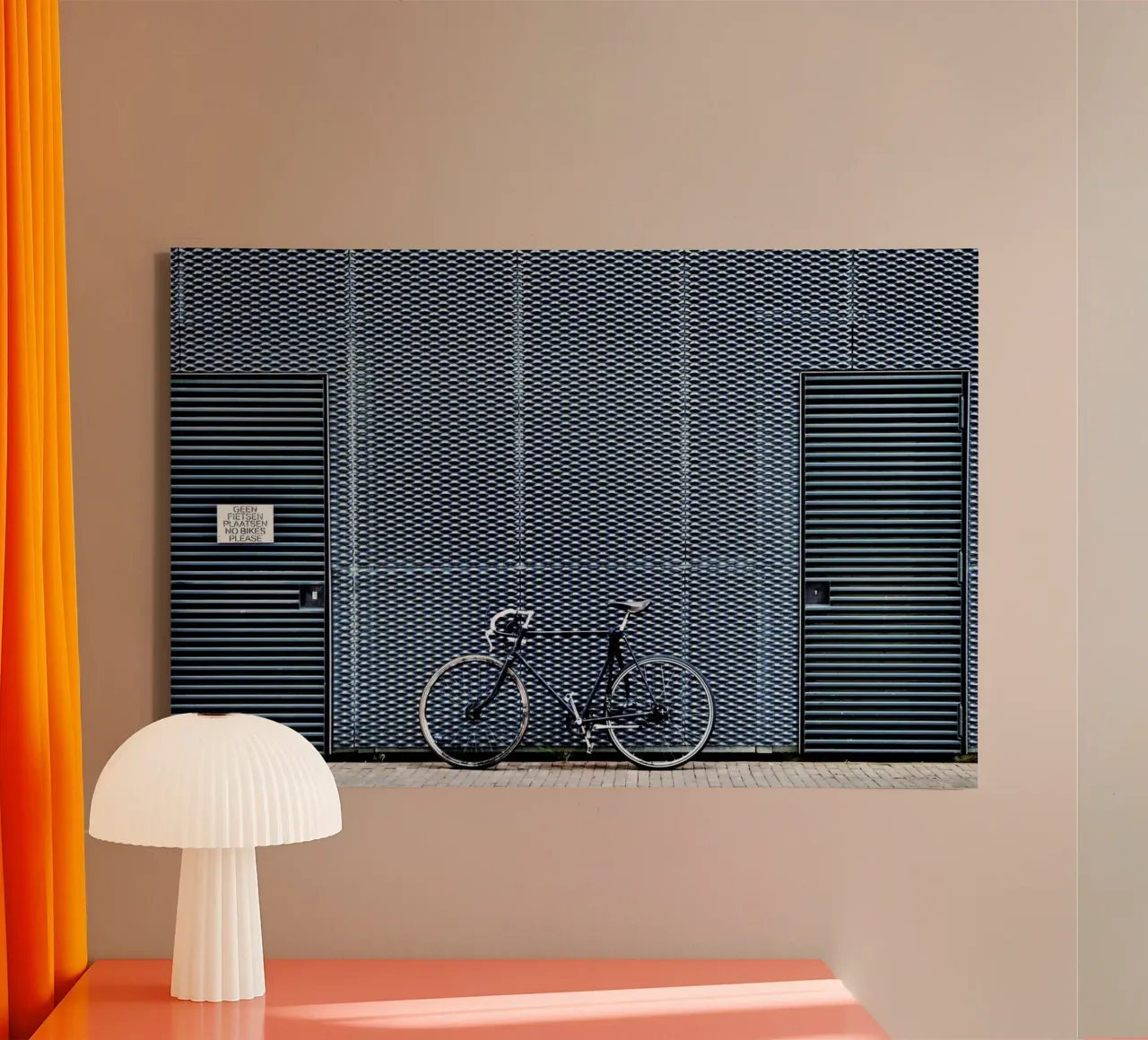 No Bikes Please tela con Cornice a cassetta da Pictufy