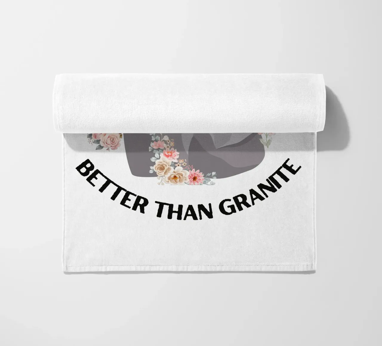 Rocks may be tough, but cannot compare to strength of Jesus beach towel by Lionandlamb