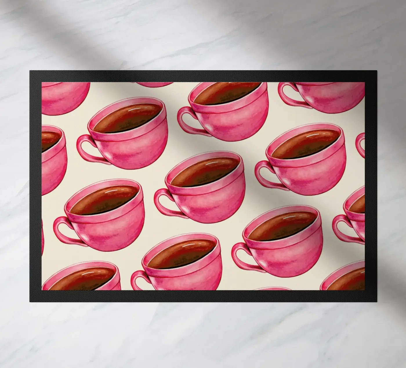 Coffee Patterns Coffee Fußmatte von Kelly Gilleran