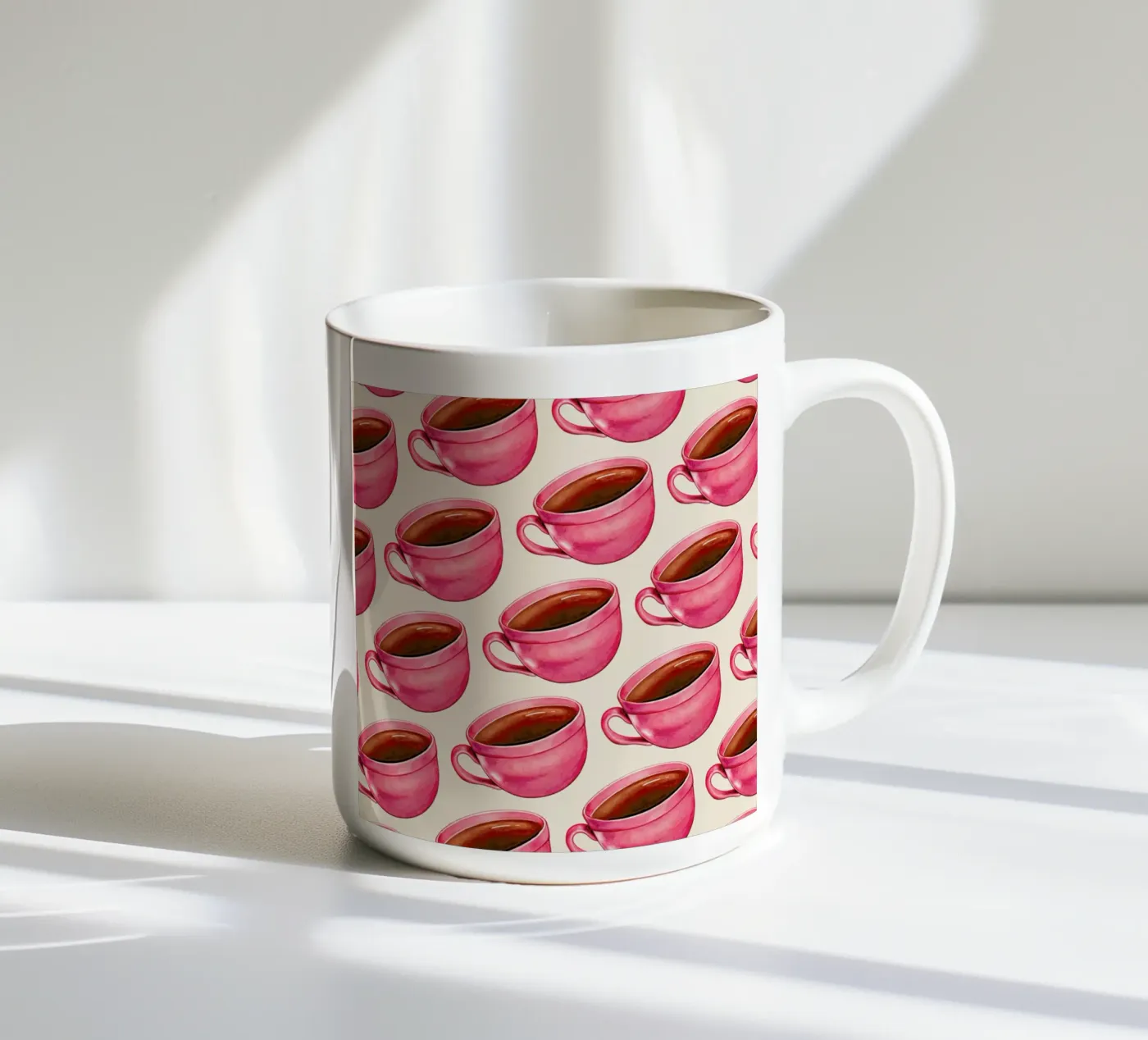 Coffee Patterns Coffee ceramic mug by Kelly Gilleran