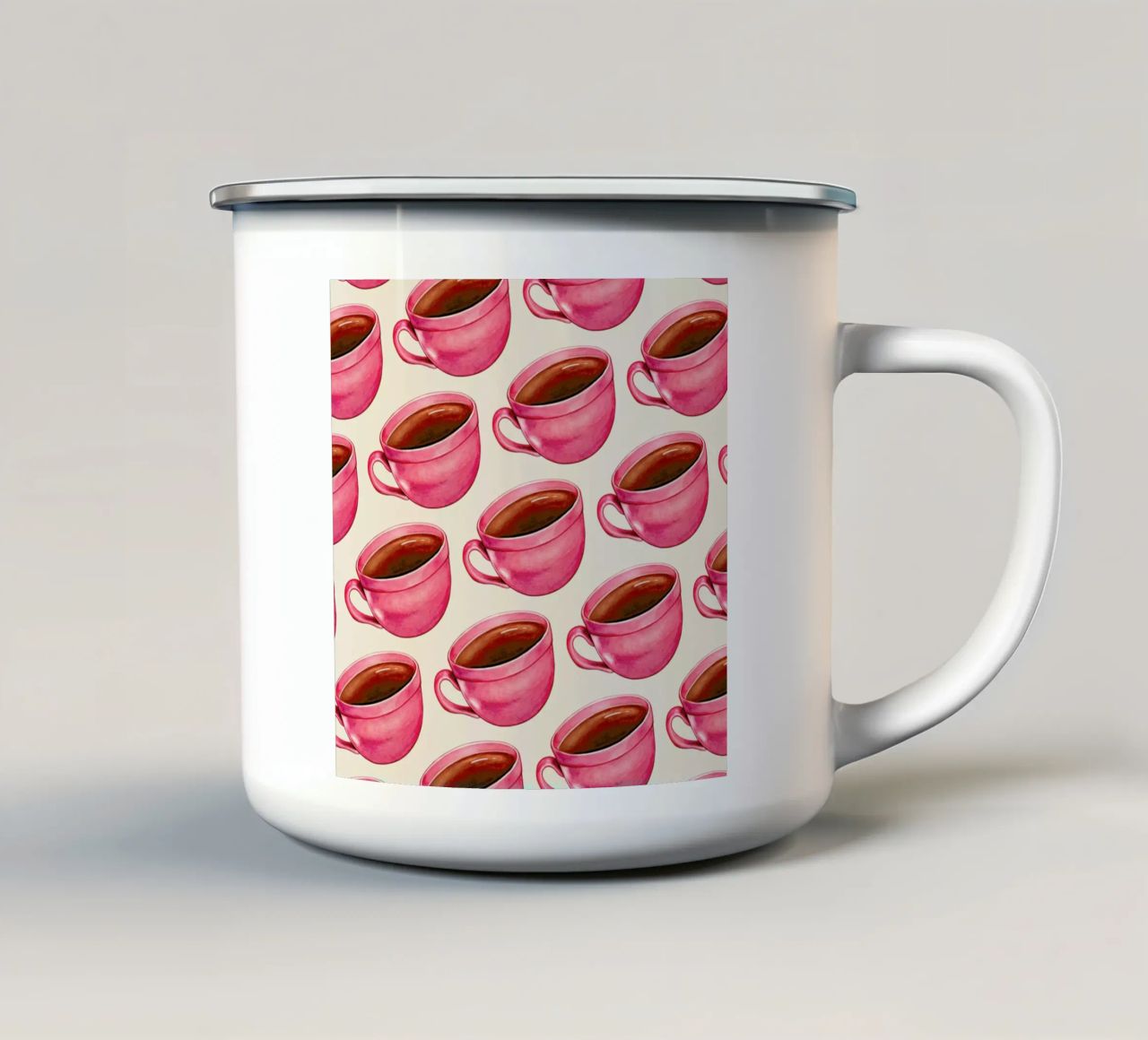Coffee Patterns Coffee tazza in smalto da Kelly Gilleran