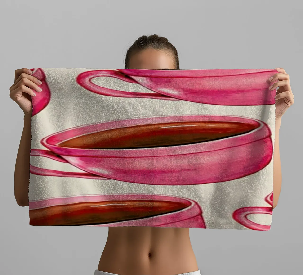 Coffee Patterns Coffee towel by Kelly Gilleran