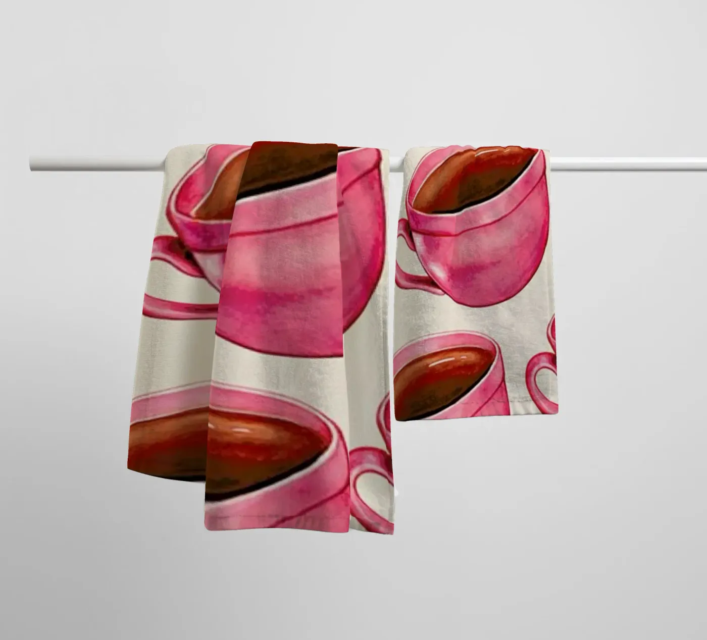 Coffee Patterns Coffee badhanddoek van Kelly Gilleran