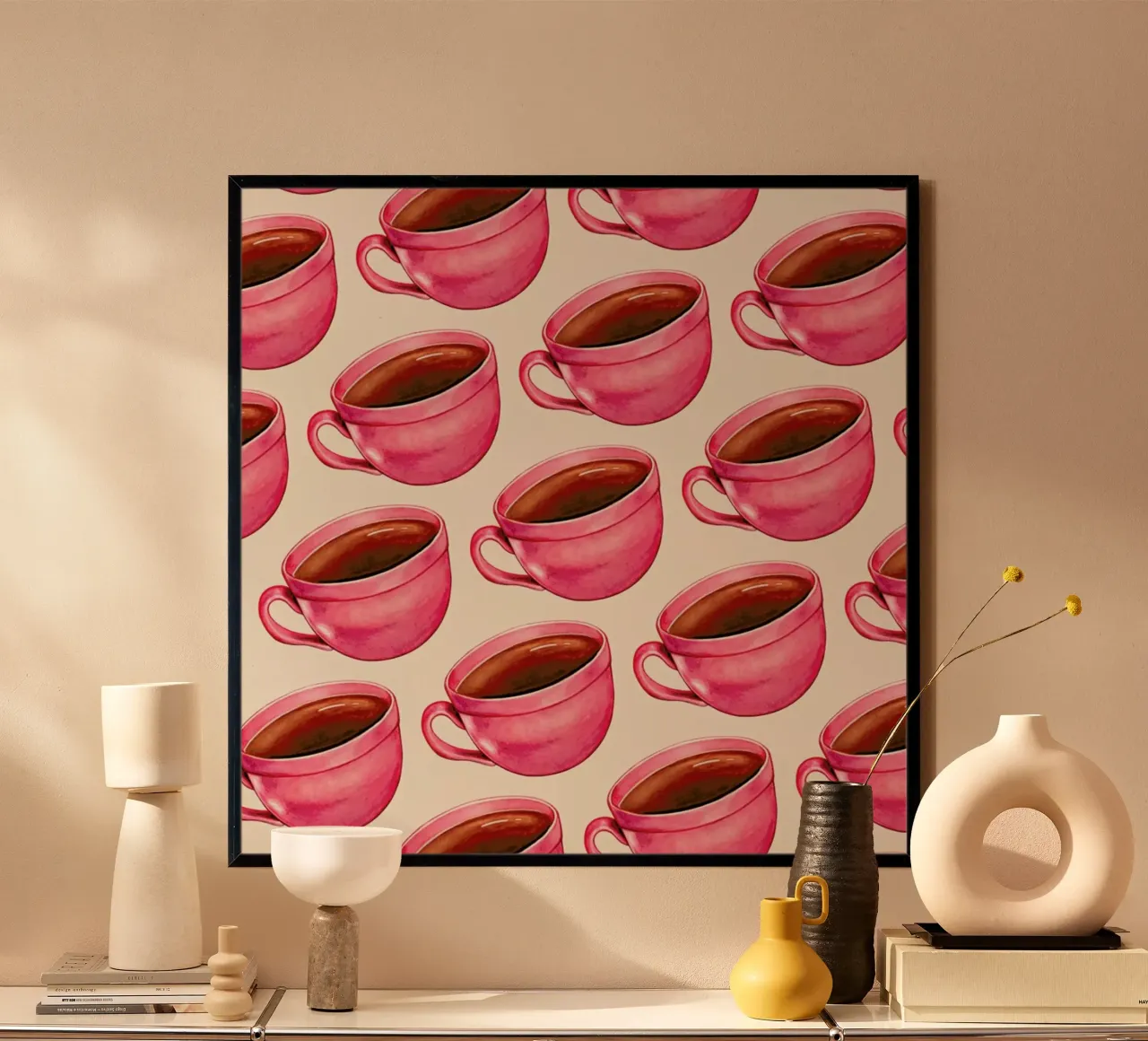 Coffee Patterns Coffee poster by Kelly Gilleran