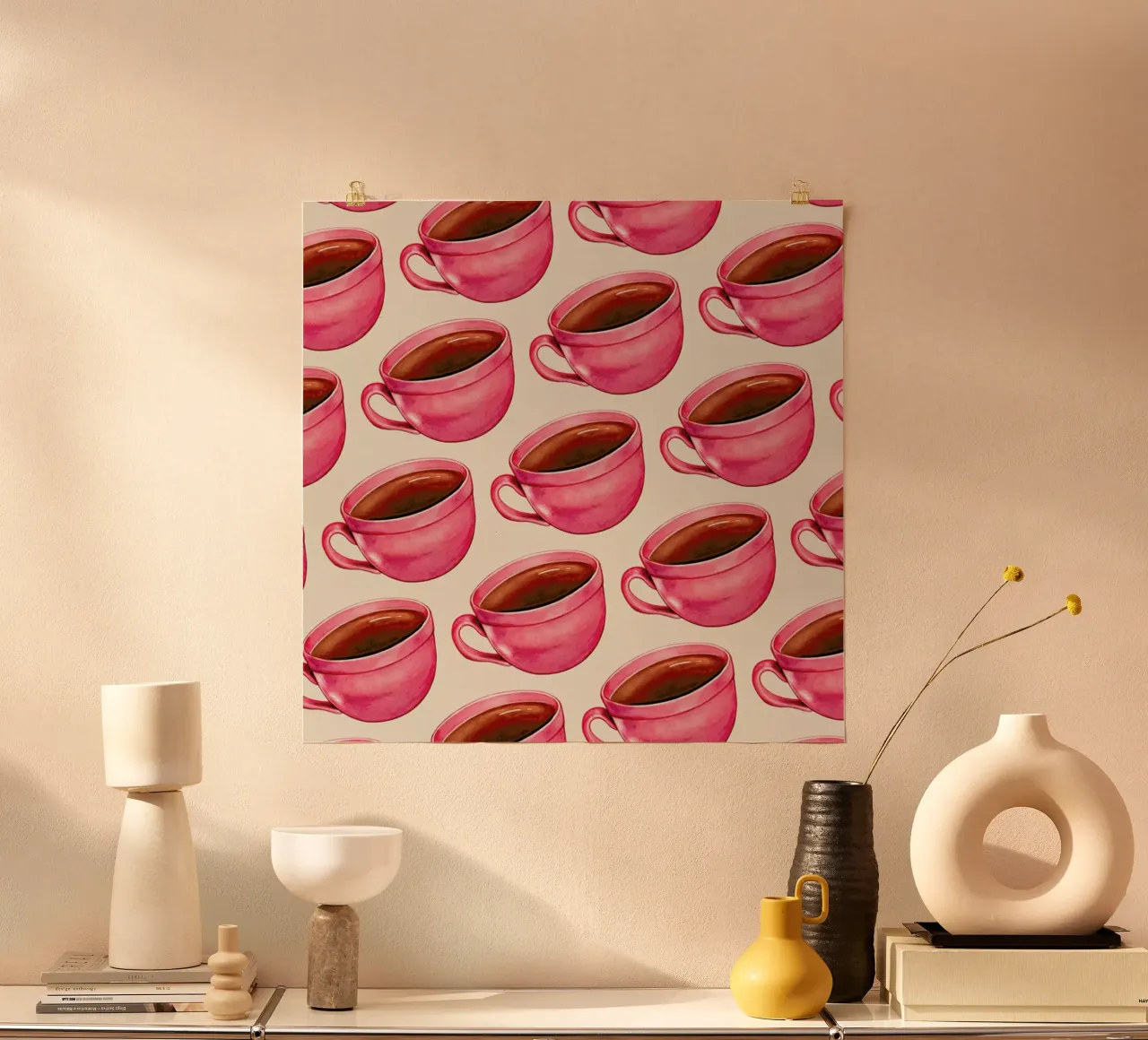 Coffee Patterns Coffee poster by Kelly Gilleran