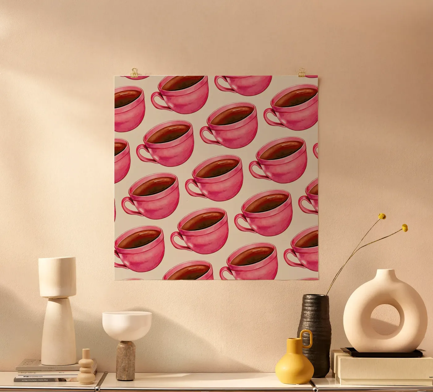 Coffee Patterns Coffee poster by Kelly Gilleran