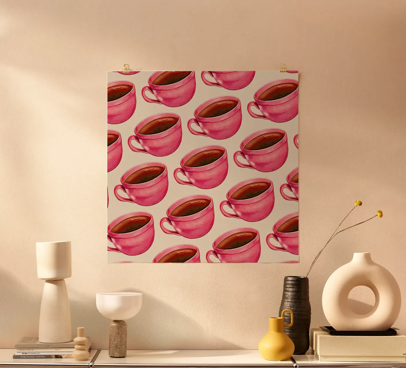 Coffee Patterns Coffee poster by Kelly Gilleran
