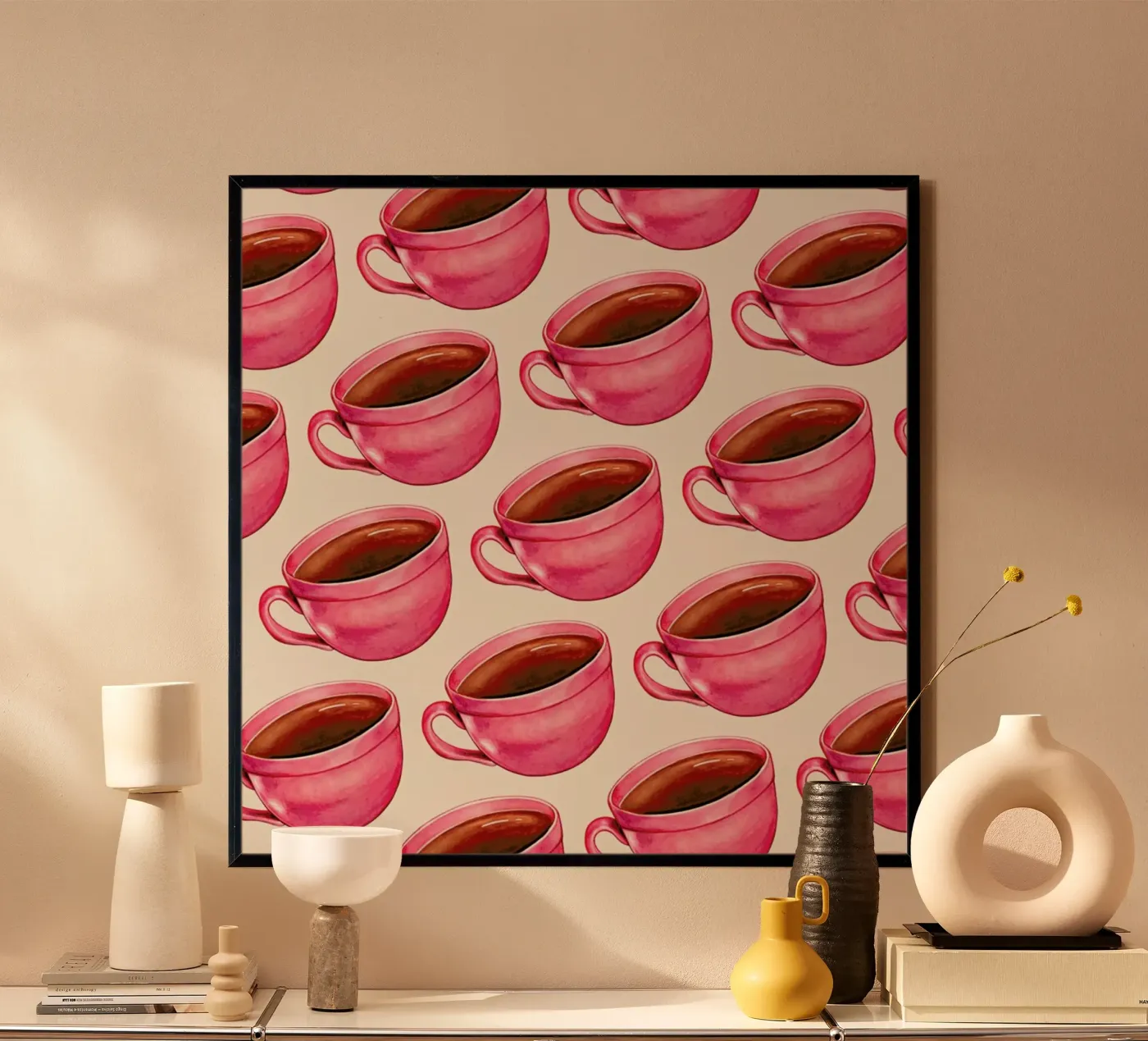 Coffee Patterns Coffee poster by Kelly Gilleran