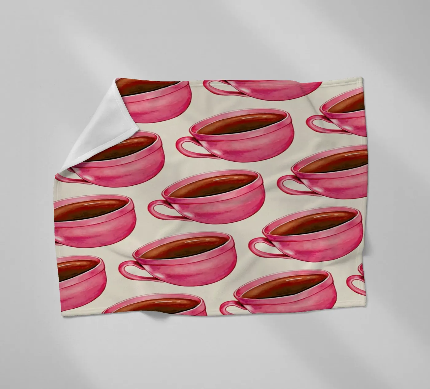 Coffee Patterns Coffee fleecedeken van Kelly Gilleran