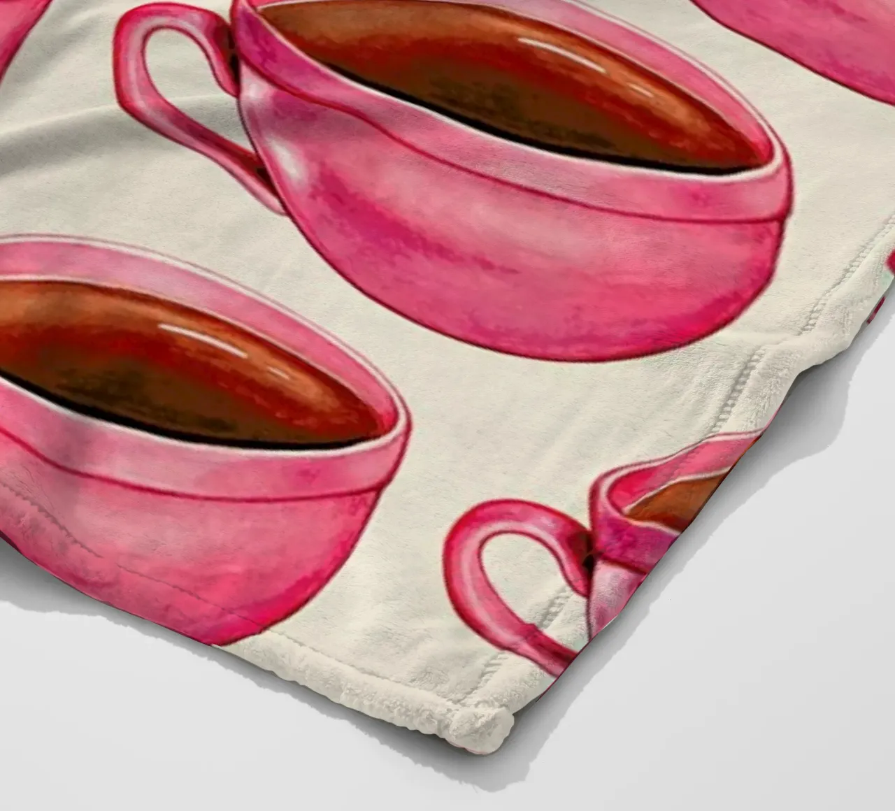 Coffee Patterns Coffee Fleecedecke von Kelly Gilleran