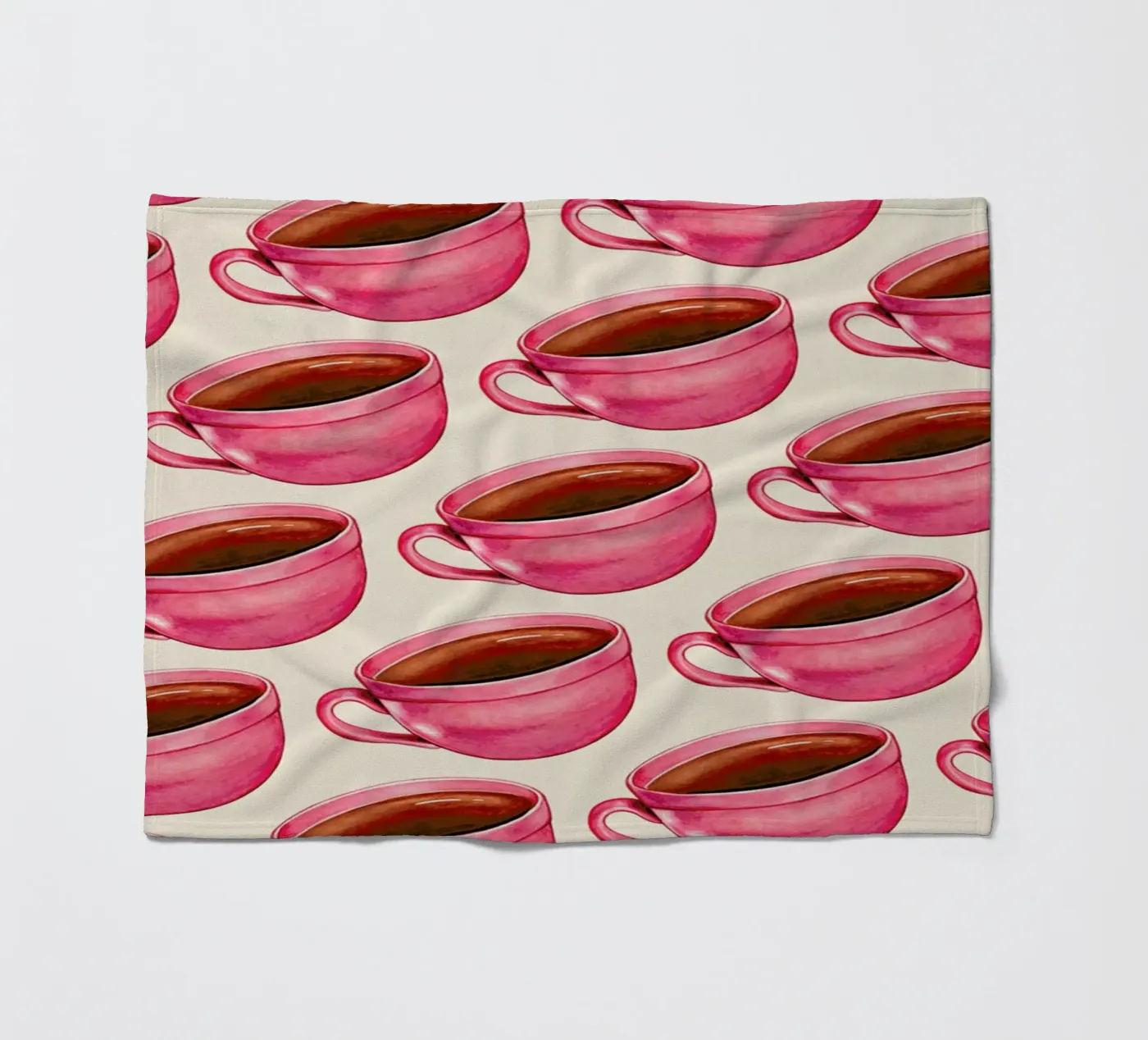 Coffee Patterns Coffee fleecedeken van Kelly Gilleran