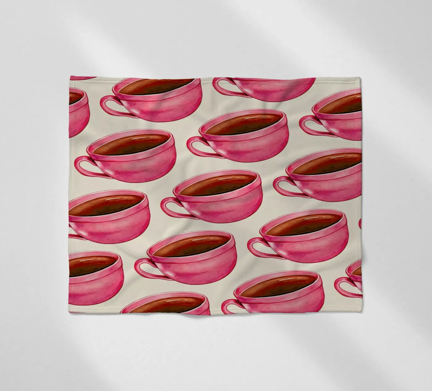 Coffee Patterns Coffee fleecedeken van Kelly Gilleran