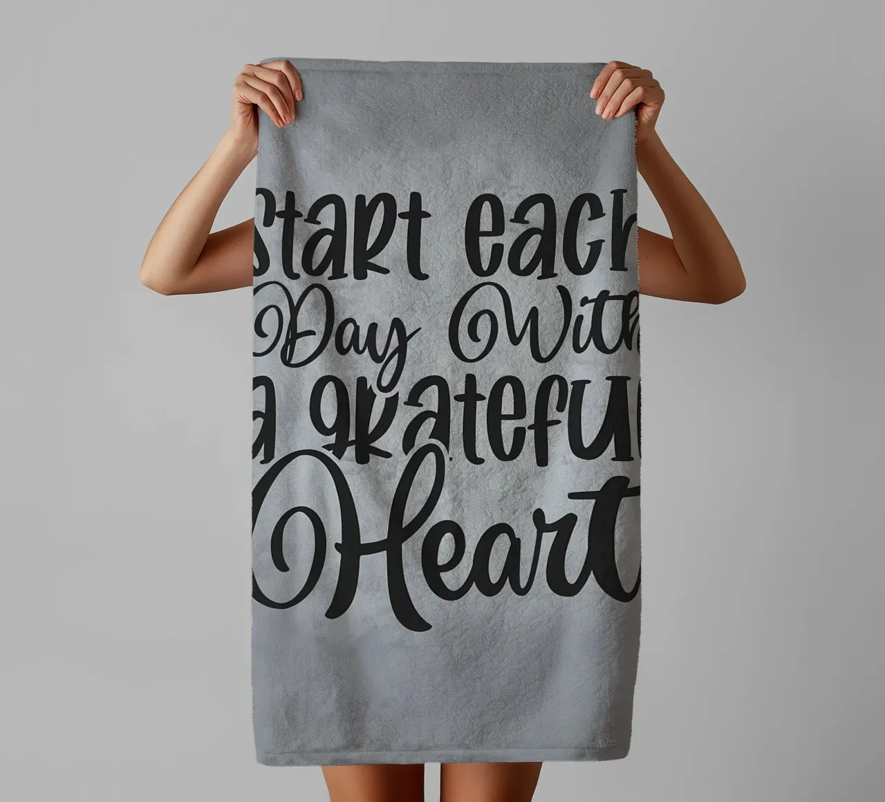 Start Each Day Grateful towel by Delaplane