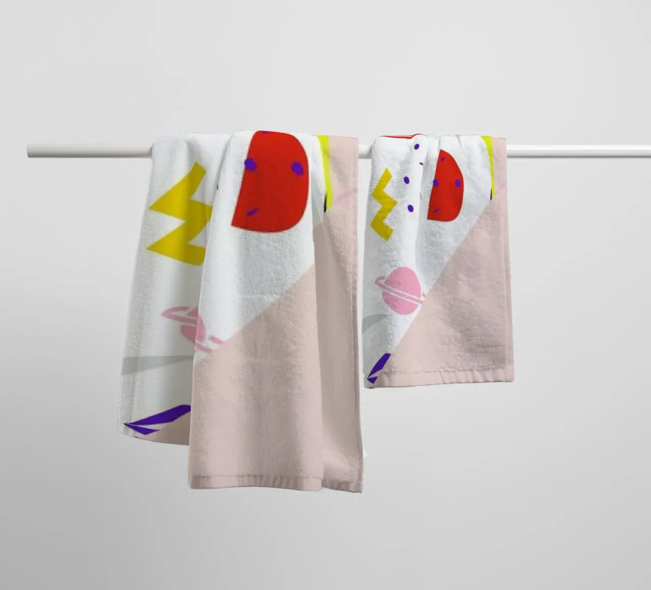 Crossed Fingers towel by Céleste Wallaert