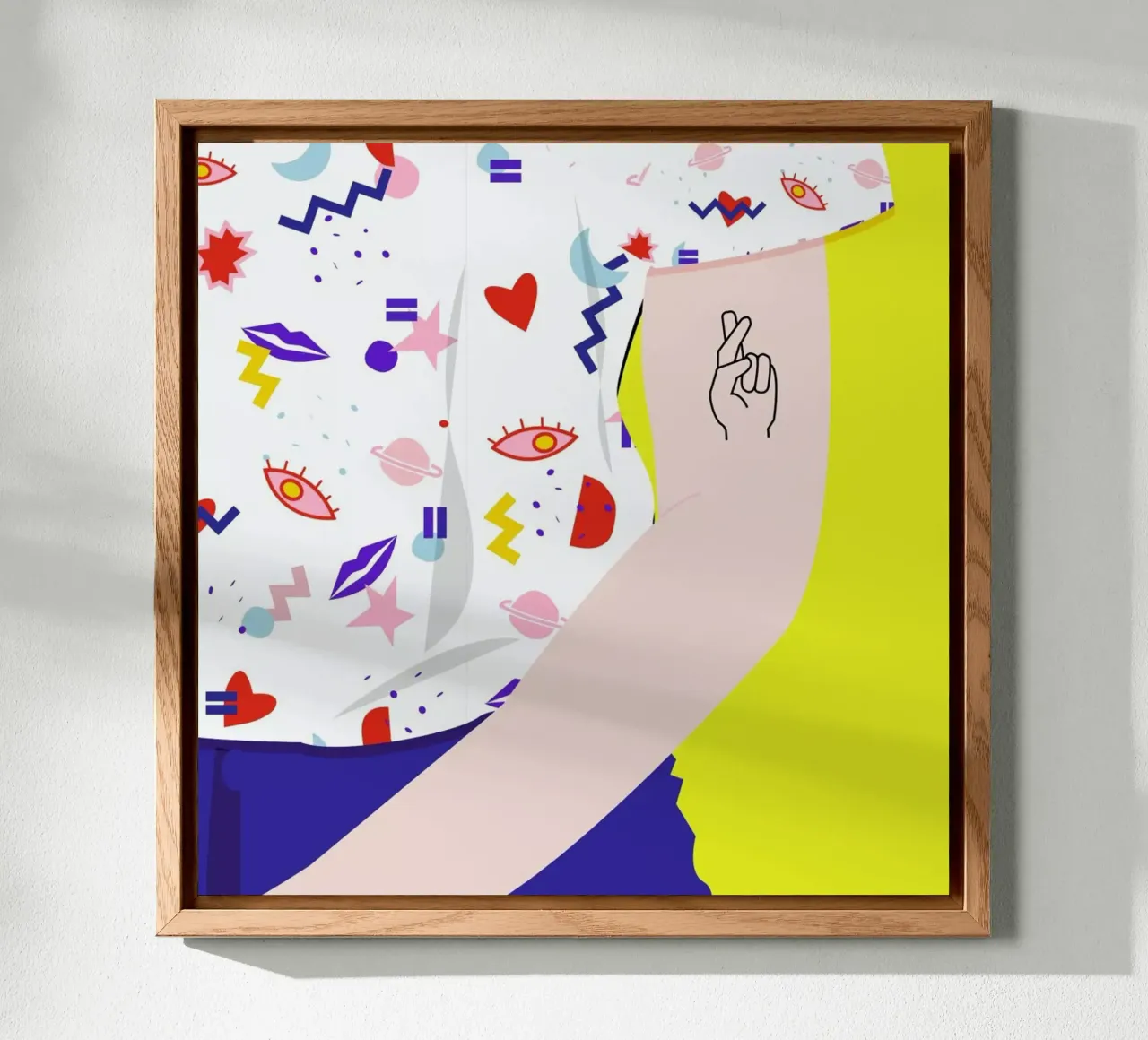 Crossed Fingers Forex-Platte von Céleste Wallaert