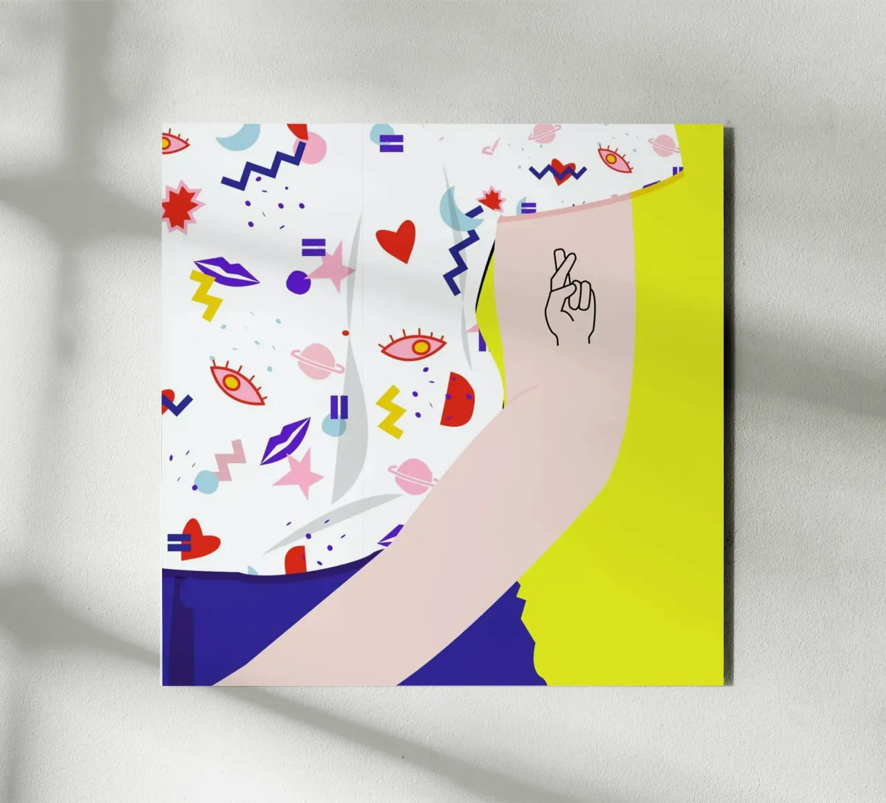 Crossed Fingers Forex-Platte von Céleste Wallaert