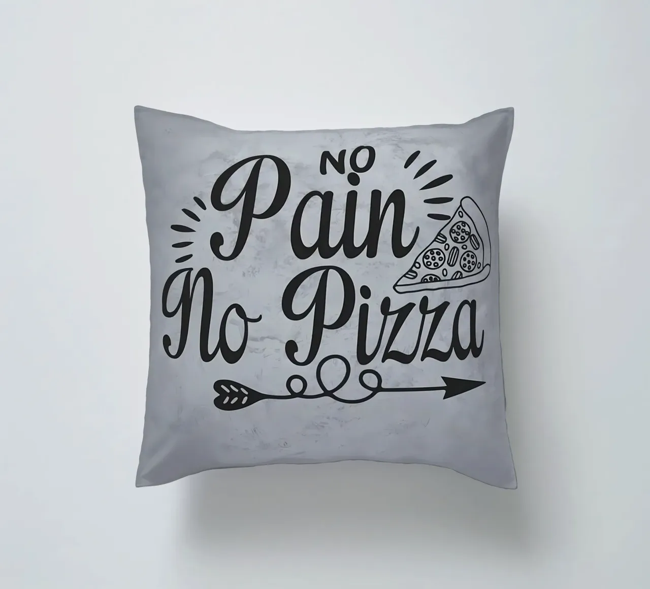 No Pain No Pizza cuscino da Delaplane
