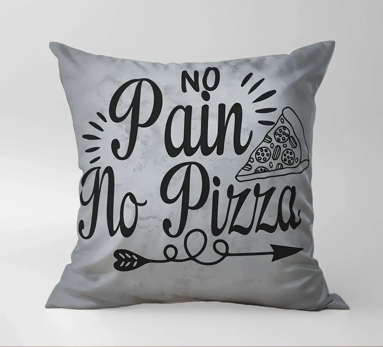 No Pain No Pizza cuscino da Delaplane
