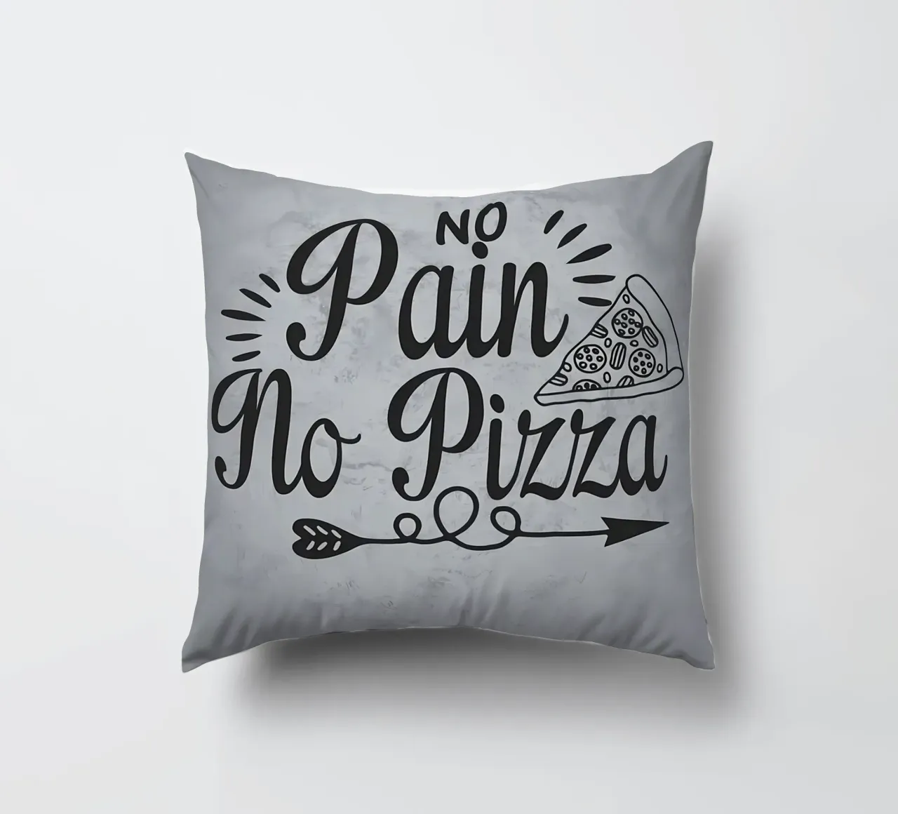 No Pain No Pizza cuscino da Delaplane