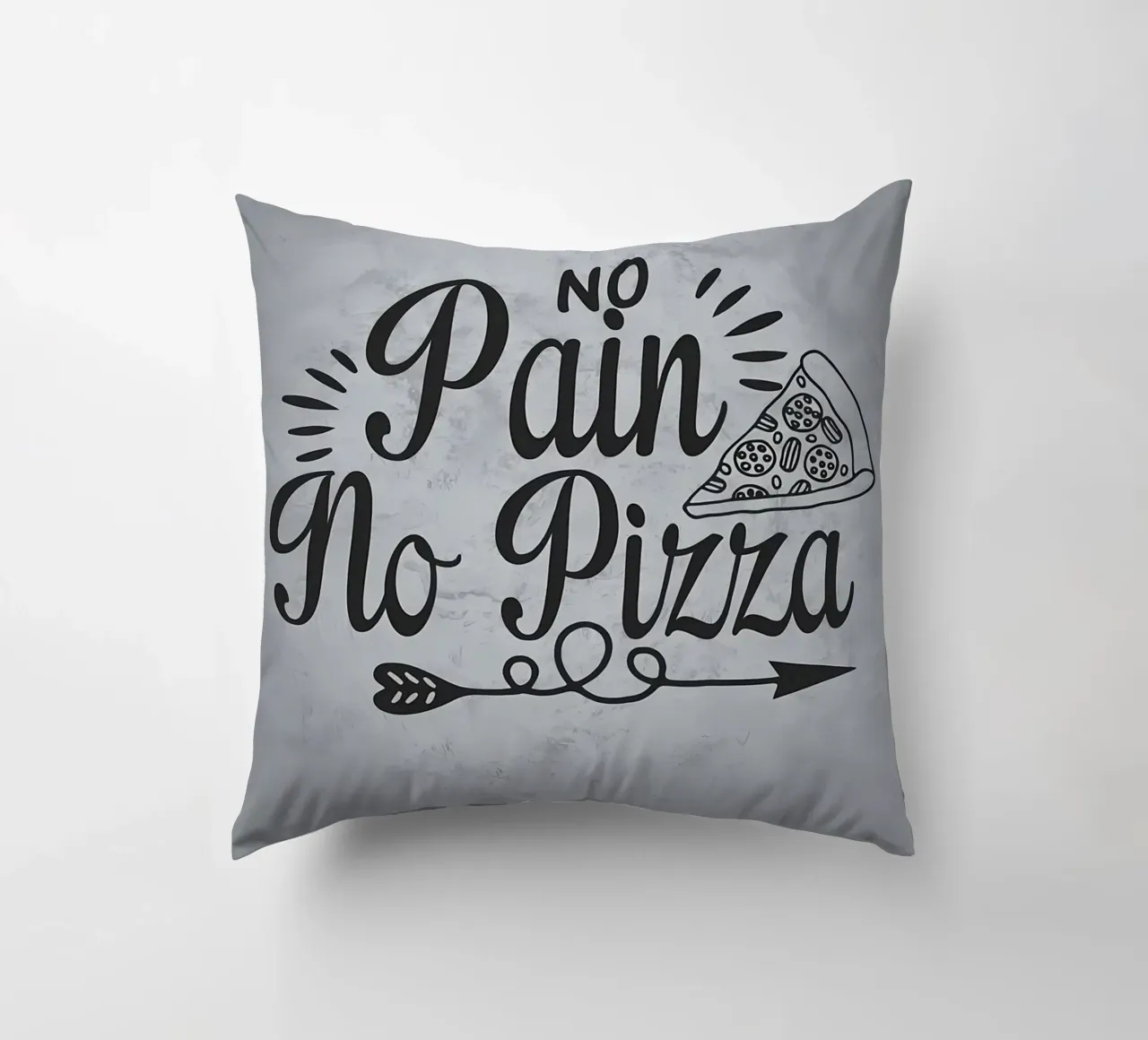 No Pain No Pizza cuscino da Delaplane