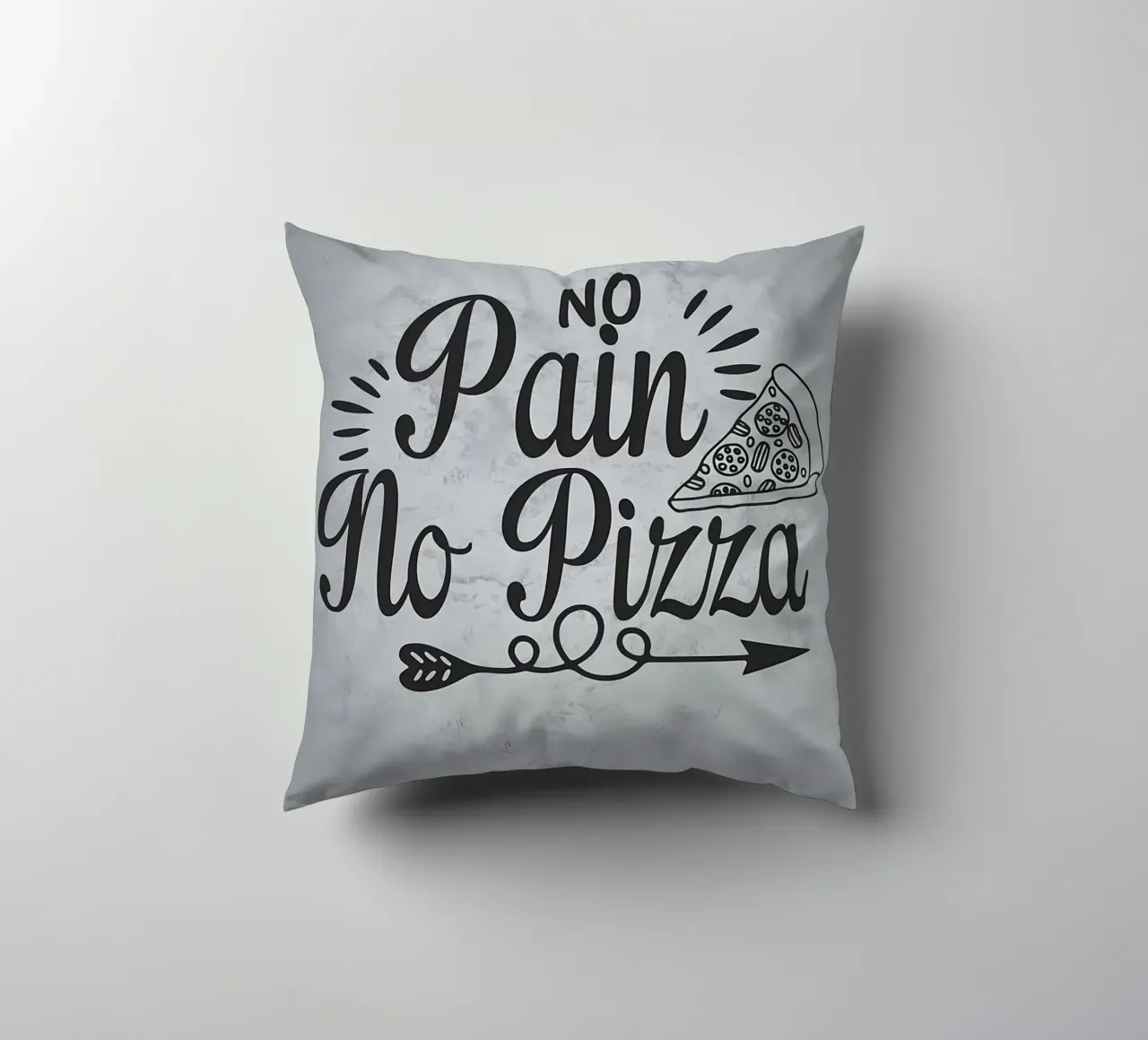 No Pain No Pizza cuscino da Delaplane