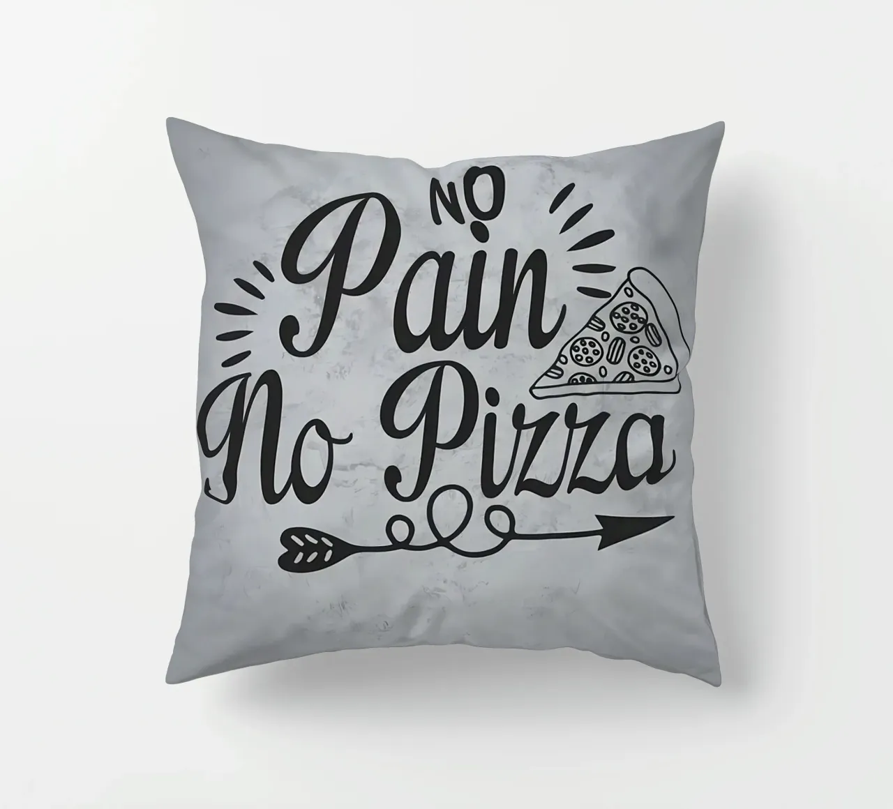 No Pain No Pizza cuscino da Delaplane