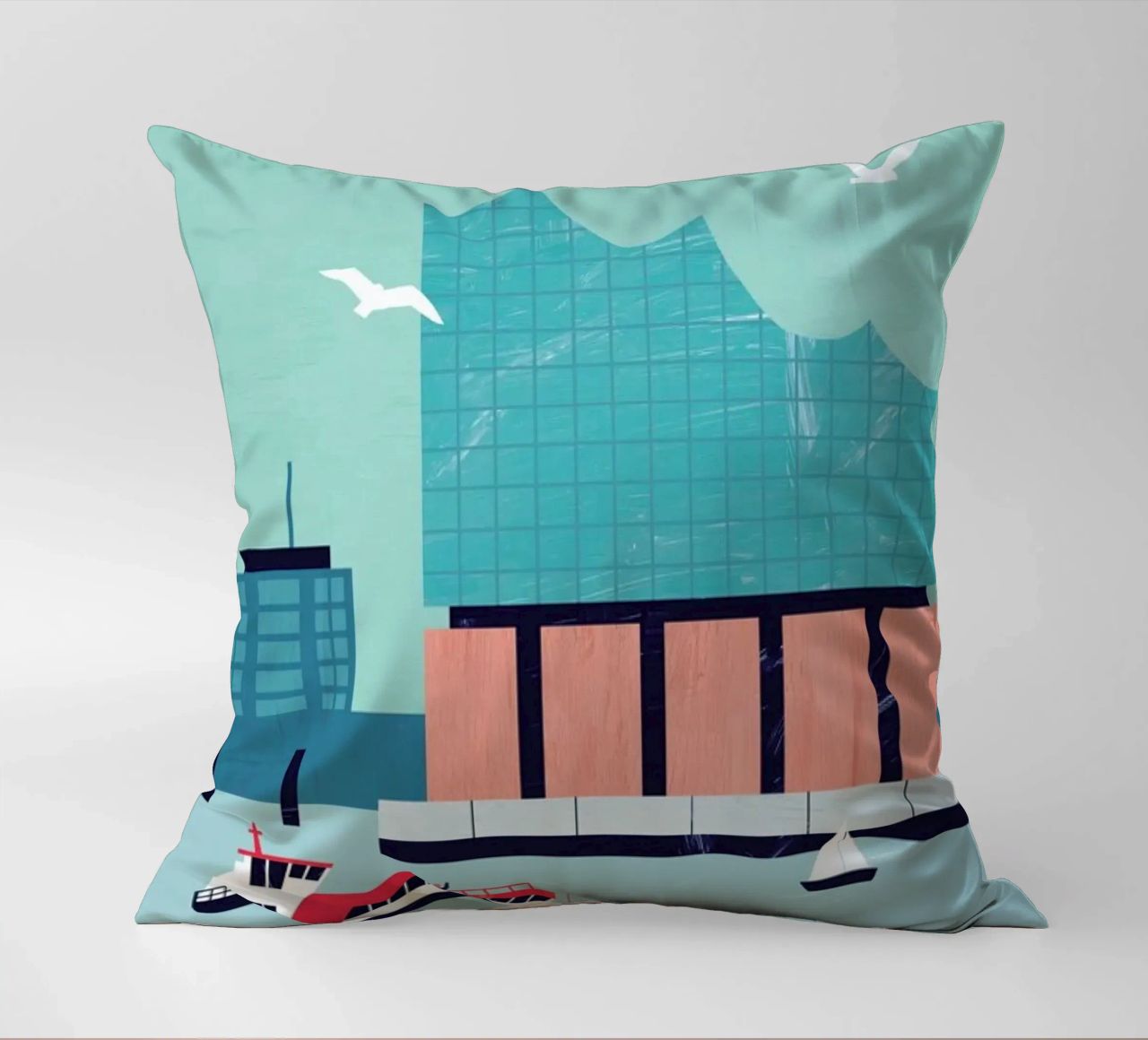 Hambourg Elbphilharmonie coussin de Katinka Reinke