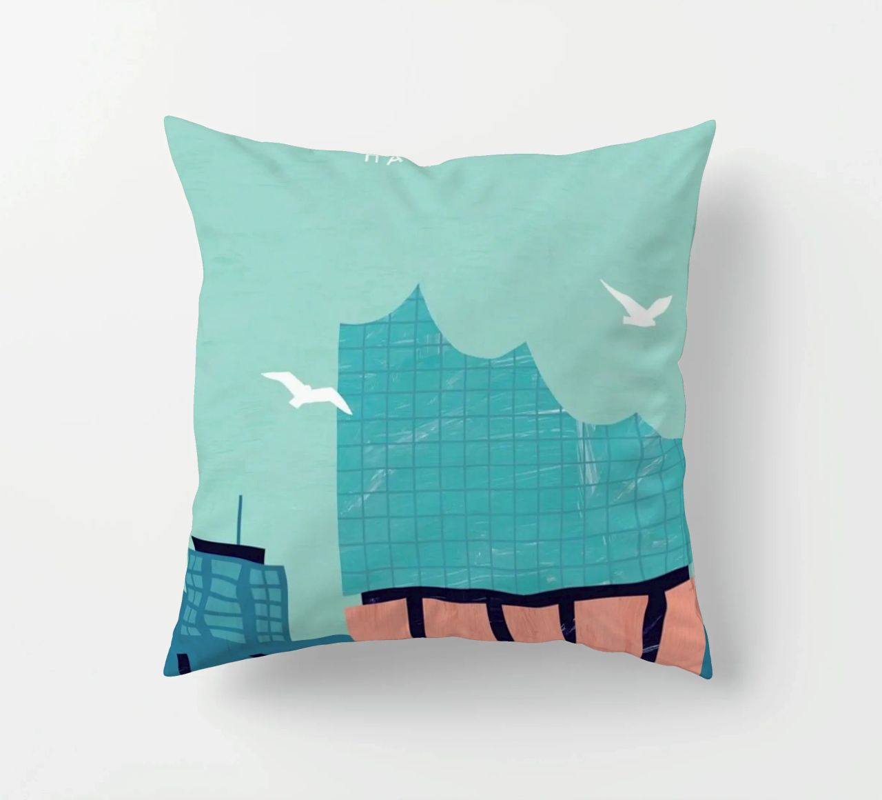 Hambourg Elbphilharmonie coussin de Katinka Reinke