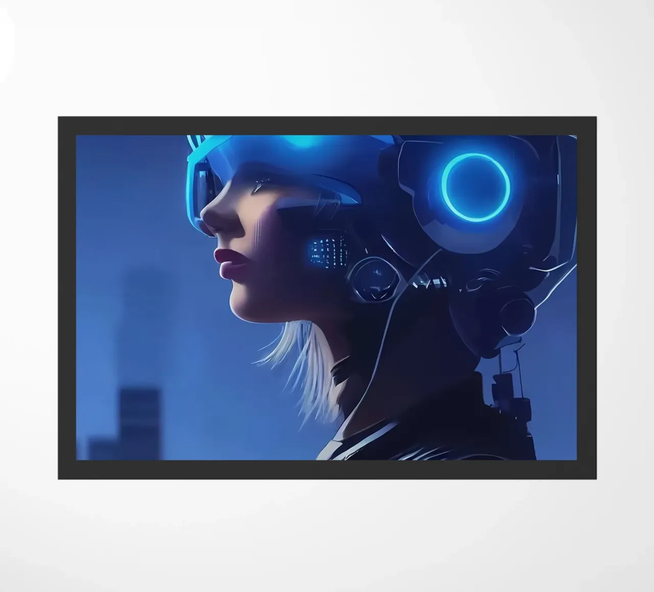 Ragazza cyberpunk zerbino da Mikesell