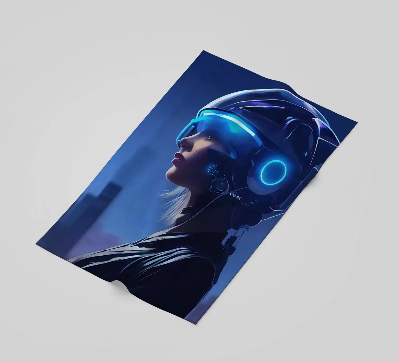 Ragazza cyberpunk telo mare da Mikesell