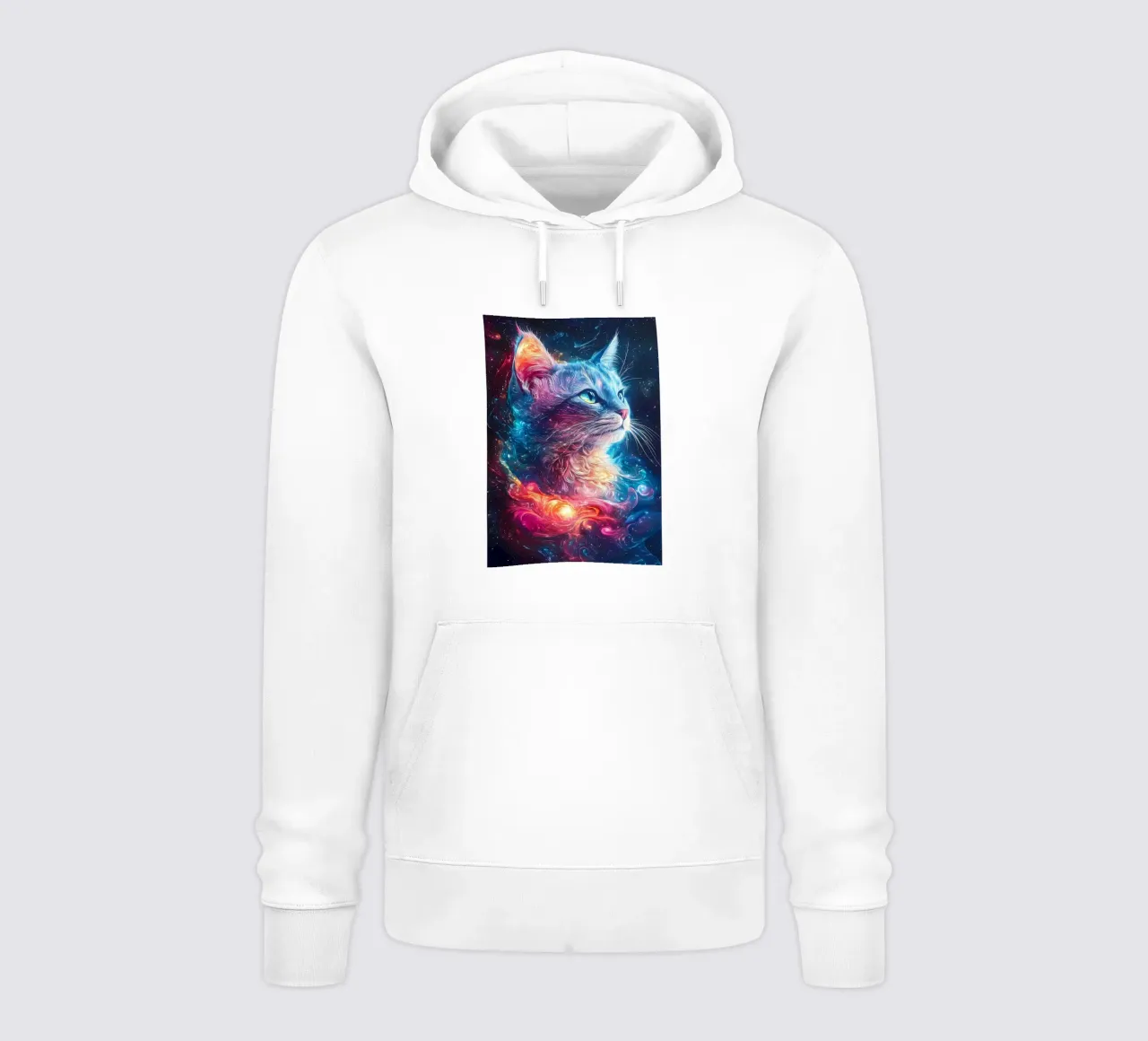Galassia di gatti spaziali felpa con cappuccio da Ginnery