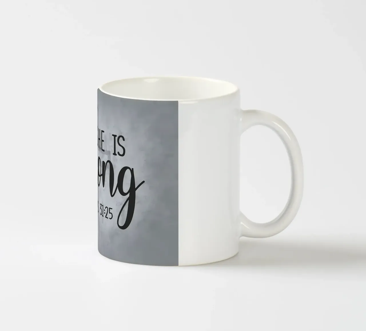 Lei è forte Gesù Cristo tazza in ceramica da Delaplane